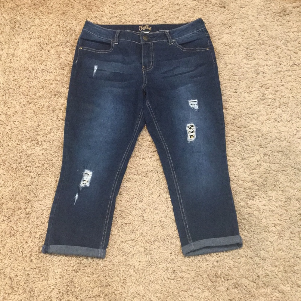 Justice ripped jeans